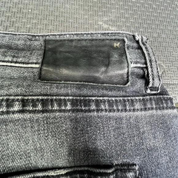 R13 Boy Skinny Jeans Women's Sz 27 Made in Italy Vintage Black Denim